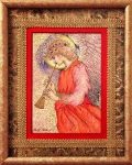 Ангел играет в флажолет (рисунок после сэра Эдварда Бёрн-Джонса) и прерафаэлитовых ангелов (стихотворение)